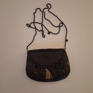 Vintage Style No Brand Retro Art Deco Black Small Bag Chain Strap Tassel Evening